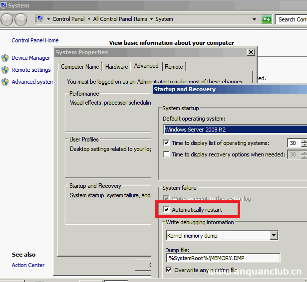 图片[3]-Windows Server 2008 r2服务器无故自动重启故障的解决方法_win服务器-渗透云记 - 专注于网络安全与技术分享