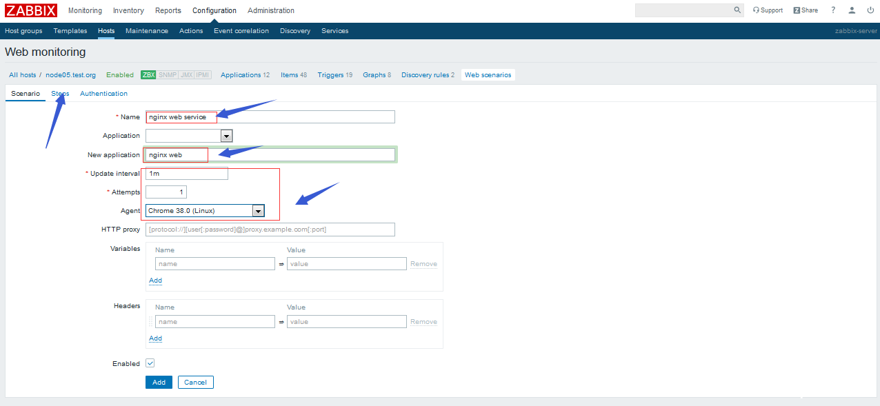 图片[10]-分布式监控系统之Zabbix主动、被动及web监控的过程详解_zabbix-渗透云记 - 专注于网络安全与技术分享