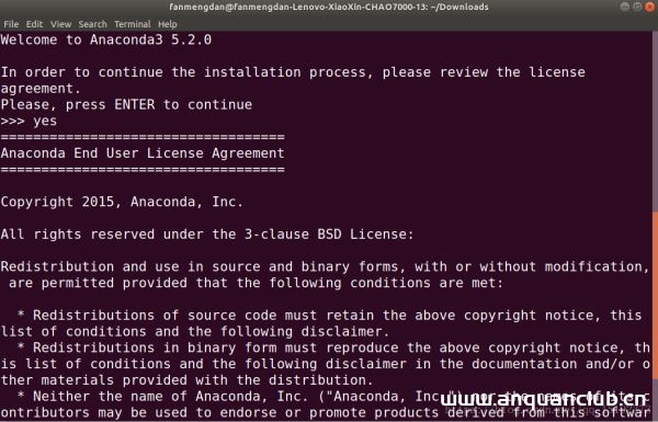 图片[4]-Ubuntu18.04 安装 Anaconda3的教程详解_Linux-渗透云记 - 专注于网络安全与技术分享