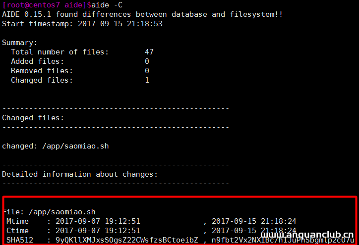 图片[2]-Linux如何基于AIDE检测文件系统完整性_Linux-渗透云记 - 专注于网络安全与技术分享