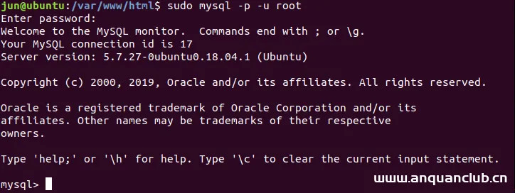 图片[6]-Ubuntu 18.04上安装 phpMyAdmin的详细教程_Linux-渗透云记 - 专注于网络安全与技术分享