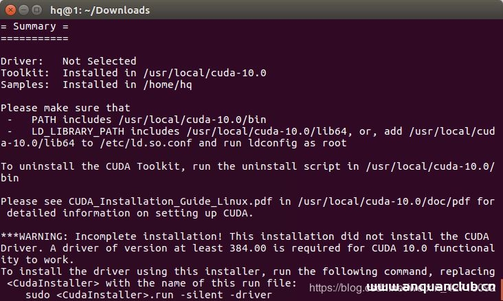 图片[5]-Ubuntu下安装CUDA10.0以及问题_Linux-渗透云记 - 专注于网络安全与技术分享