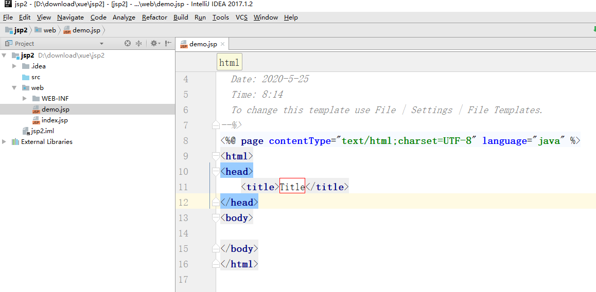 图片[8]-使用IDEA配置tomcat及创建JSP文件的方法_Tomcat-渗透云记 - 专注于网络安全与技术分享