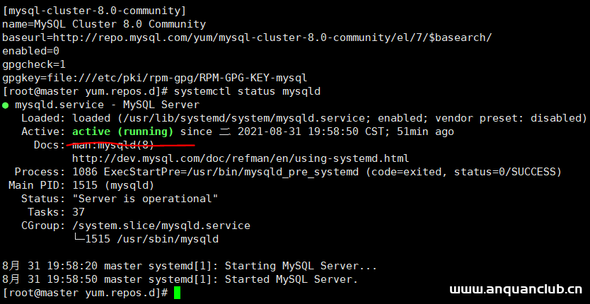图片[9]-VMware workstation16 中Centos7下MySQL8.0安装过程及Navicat远程连接_VMware-渗透云记 - 专注于网络安全与技术分享