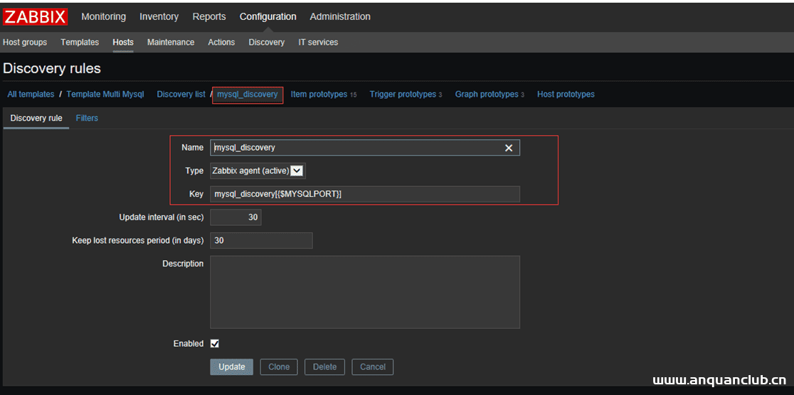 Zabbix实现监控多个mysql过程解析_zabbix-渗透云记 - 专注于网络安全与技术分享