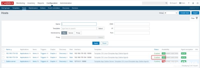 图片[3]-zabbix 添加你需要监控的主机步骤详解_zabbix-渗透云记 - 专注于网络安全与技术分享