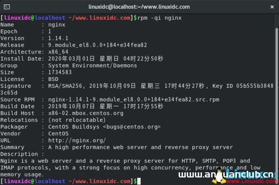 图片[7]-CentOS 8.1下搭建LEMP(Linux+Nginx+MySQL+PHP)环境(教程详解)_Linux-渗透云记 - 专注于网络安全与技术分享
