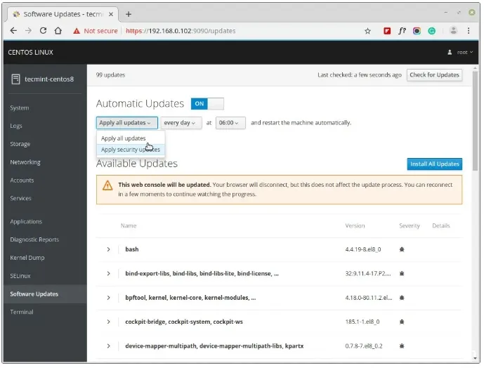 图片[8]-CentOS 8设置自动更新的完整步骤_Linux-渗透云记 - 专注于网络安全与技术分享