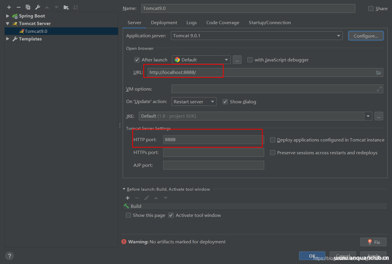 图片[7]-IDEA 配置Tomcat服务器和发布web项目的图文教程_Tomcat-渗透云记 - 专注于网络安全与技术分享
