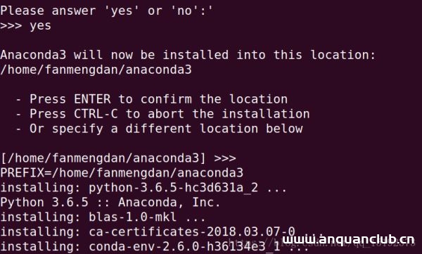 图片[5]-Ubuntu18.04 安装 Anaconda3的教程详解_Linux-渗透云记 - 专注于网络安全与技术分享