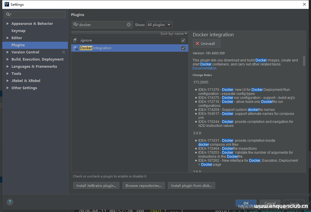 安装Docker Intergration
