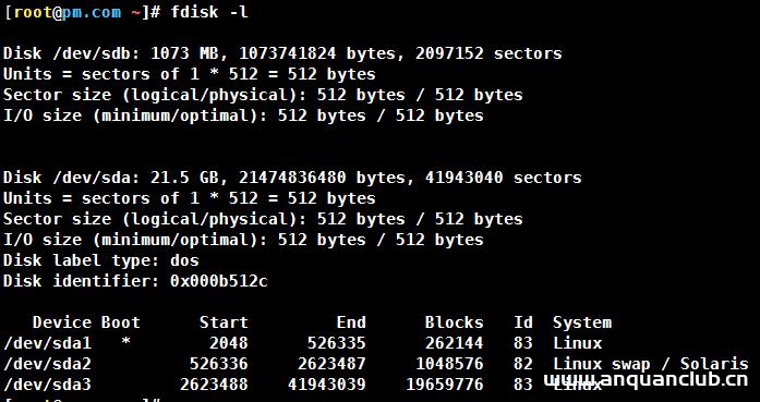 Linux使用fdisk实现磁盘分区过程图解_Linux-渗透云记 - 专注于网络安全与技术分享