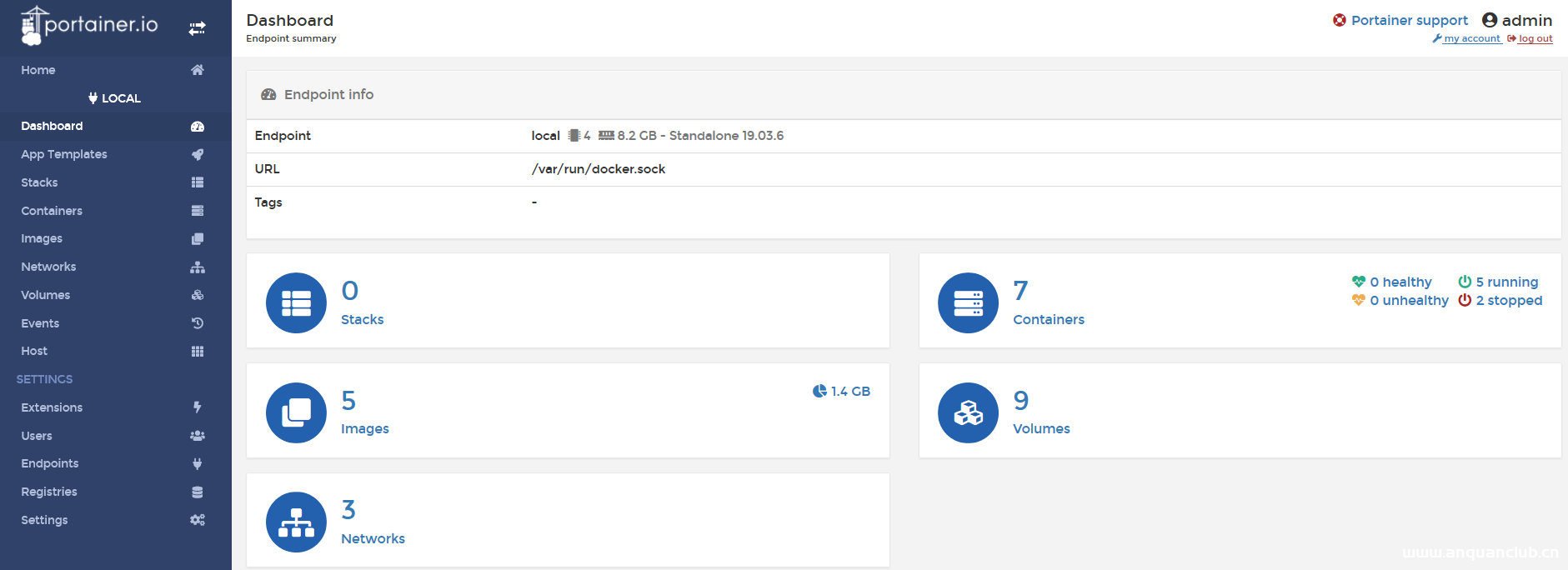 图片[4]-Docker可视化ui管理工具Portainer安装及使用解析_docker-渗透云记 - 专注于网络安全与技术分享