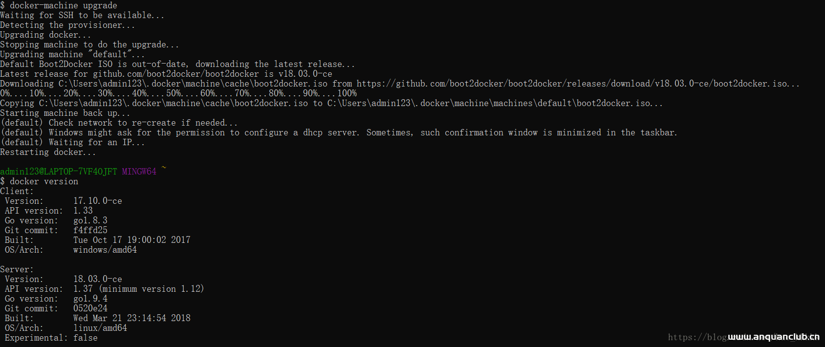 图片[6]-win10家庭版安装Docker的方法步骤_docker-渗透云记 - 专注于网络安全与技术分享