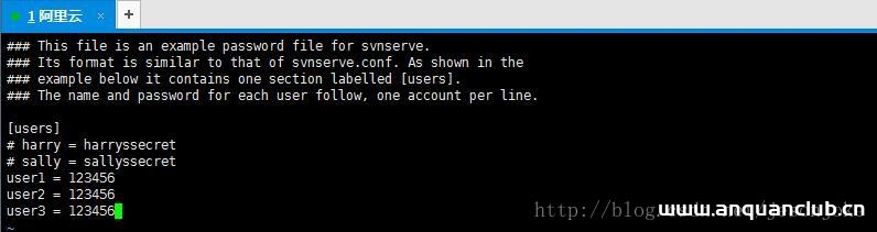 图片[2]-Linux服务器配置多个svn仓库流程详解_Linux-渗透云记 - 专注于网络安全与技术分享