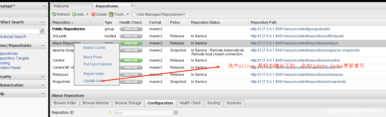 图片[4]-基于Nexus实现配置阿里云代理仓库过程解析_服务器其它-渗透云记 - 专注于网络安全与技术分享