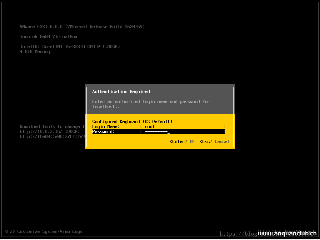 图片[10]-VMware ESXi 6.0 及部署虚拟机安装教程(图文)_VMware-渗透云记 - 专注于网络安全与技术分享