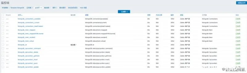 图片[8]-Zabbix3.4监控mongodb数据库状态的方法_zabbix-渗透云记 - 专注于网络安全与技术分享