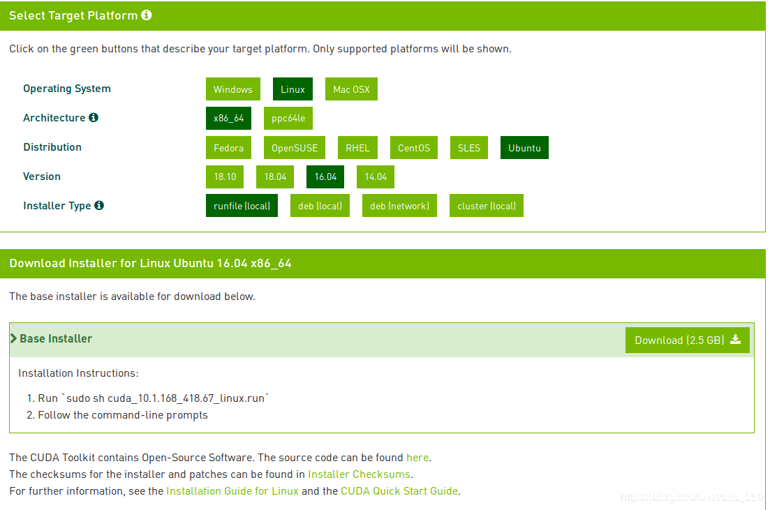 Ubuntu 安装cuda10.1驱动的实现步骤_Linux-渗透云记 - 专注于网络安全与技术分享