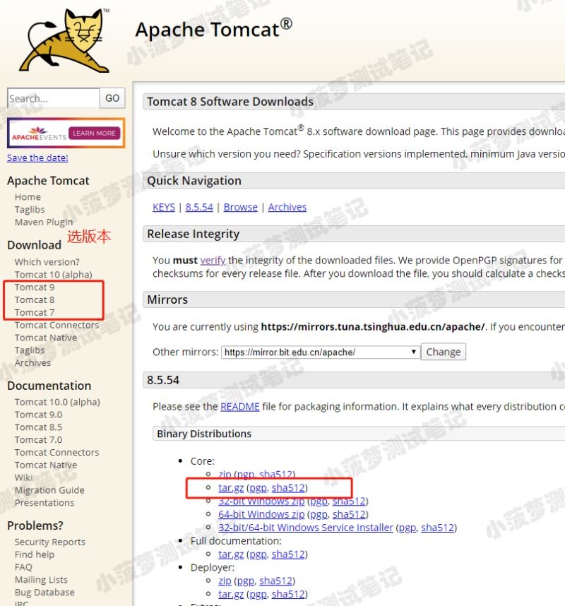 图片[2]-Linux系统centos7.X安装tomcat8的图文教程_Tomcat-渗透云记 - 专注于网络安全与技术分享