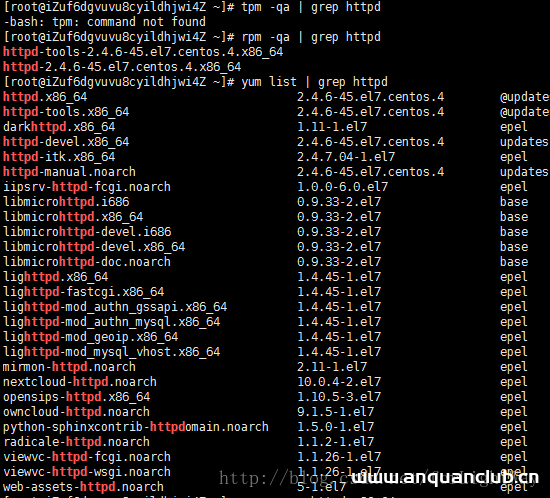centos 7 安装卸载apache(httpd)服务的详细步骤_Linux-渗透云记 - 专注于网络安全与技术分享