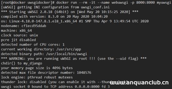 图片[4]-centos8使用Docker部署Django项目的详细教程_Linux-渗透云记 - 专注于网络安全与技术分享