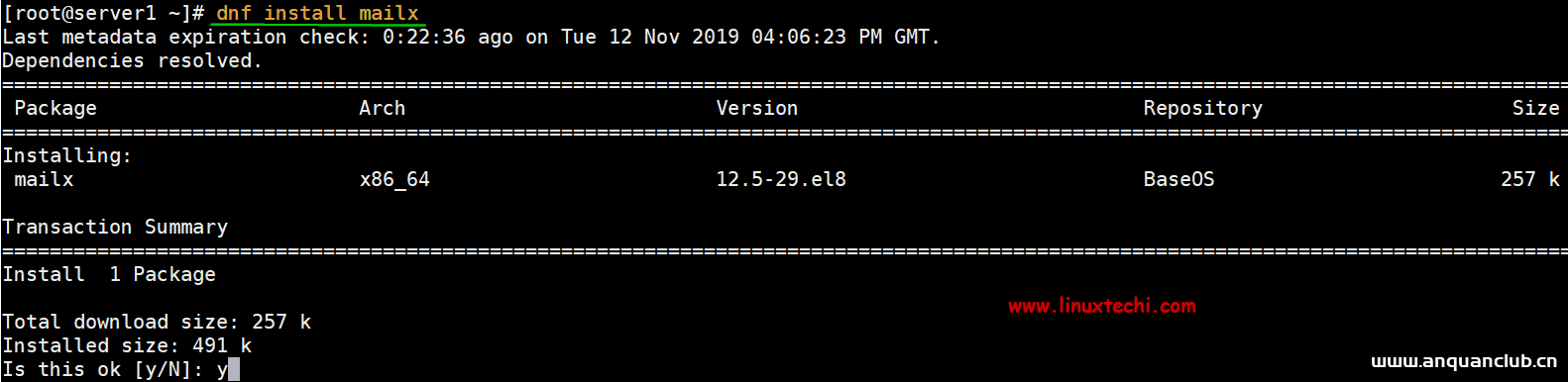 图片[3]-如何在CentOS8上安装和配置Postfix邮件服务器的方法示例_Linux-渗透云记 - 专注于网络安全与技术分享