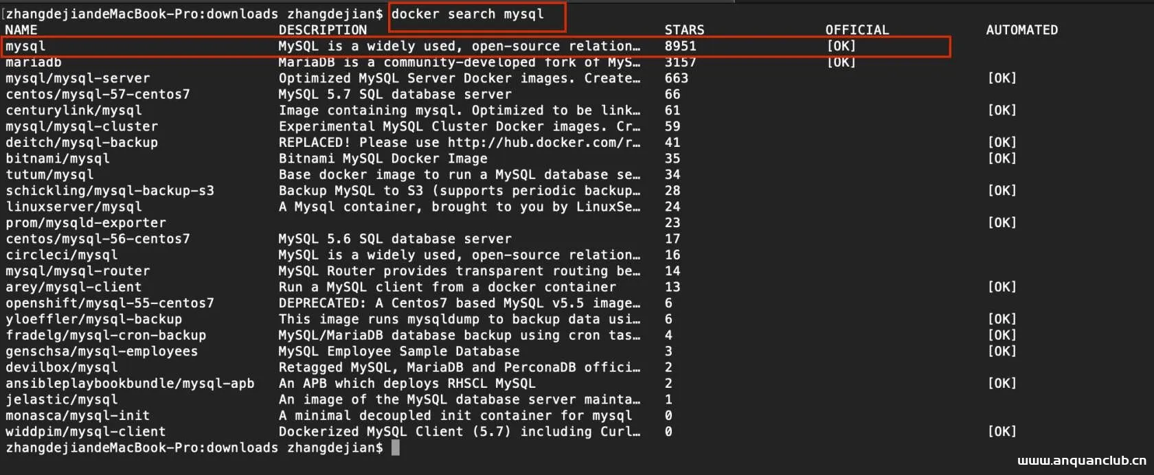 Docker安装MySQL8.0的实现方法_docker-渗透云记 - 专注于网络安全与技术分享
