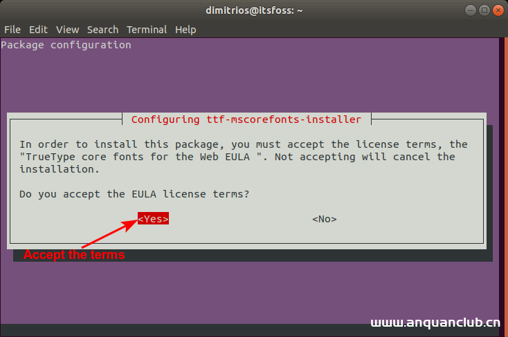 图片[2]-基于 Ubuntu 的发行版上安装微软 TrueType 字体的教程_Linux-渗透云记 - 专注于网络安全与技术分享