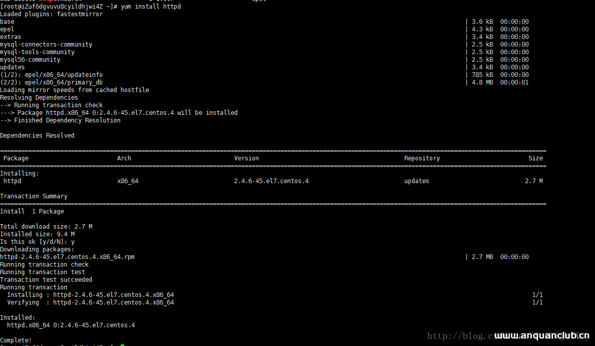 图片[4]-centos 7 安装卸载apache(httpd)服务的详细步骤_Linux-渗透云记 - 专注于网络安全与技术分享