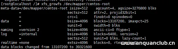 图片[4]-CentOS7 重新分配分区大小的实现方法_Linux-渗透云记 - 专注于网络安全与技术分享