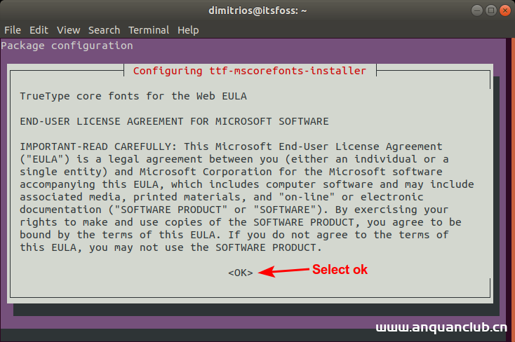 基于 Ubuntu 的发行版上安装微软 TrueType 字体的教程_Linux-渗透云记 - 专注于网络安全与技术分享