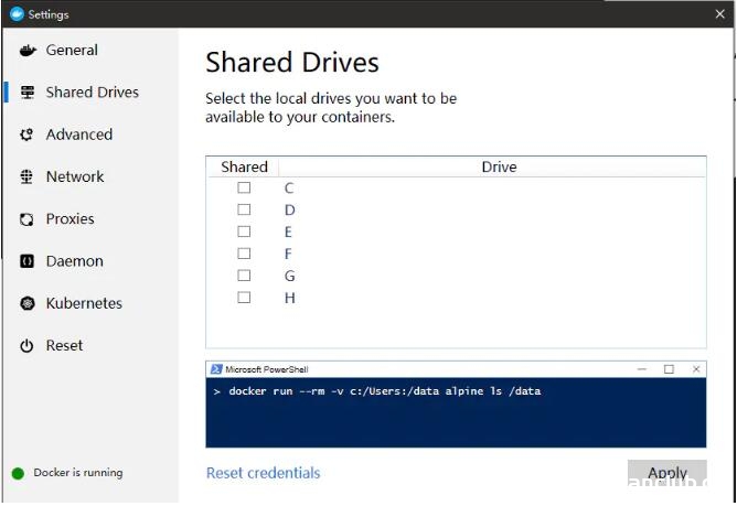 docker windows10 共享目录挂载失败的解决方案_docker-渗透云记 - 专注于网络安全与技术分享