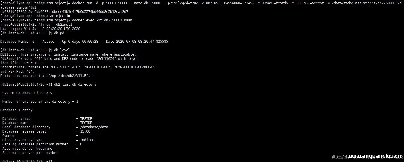 图片[3]-docker-compose安装db2数据库操作_docker-渗透云记 - 专注于网络安全与技术分享