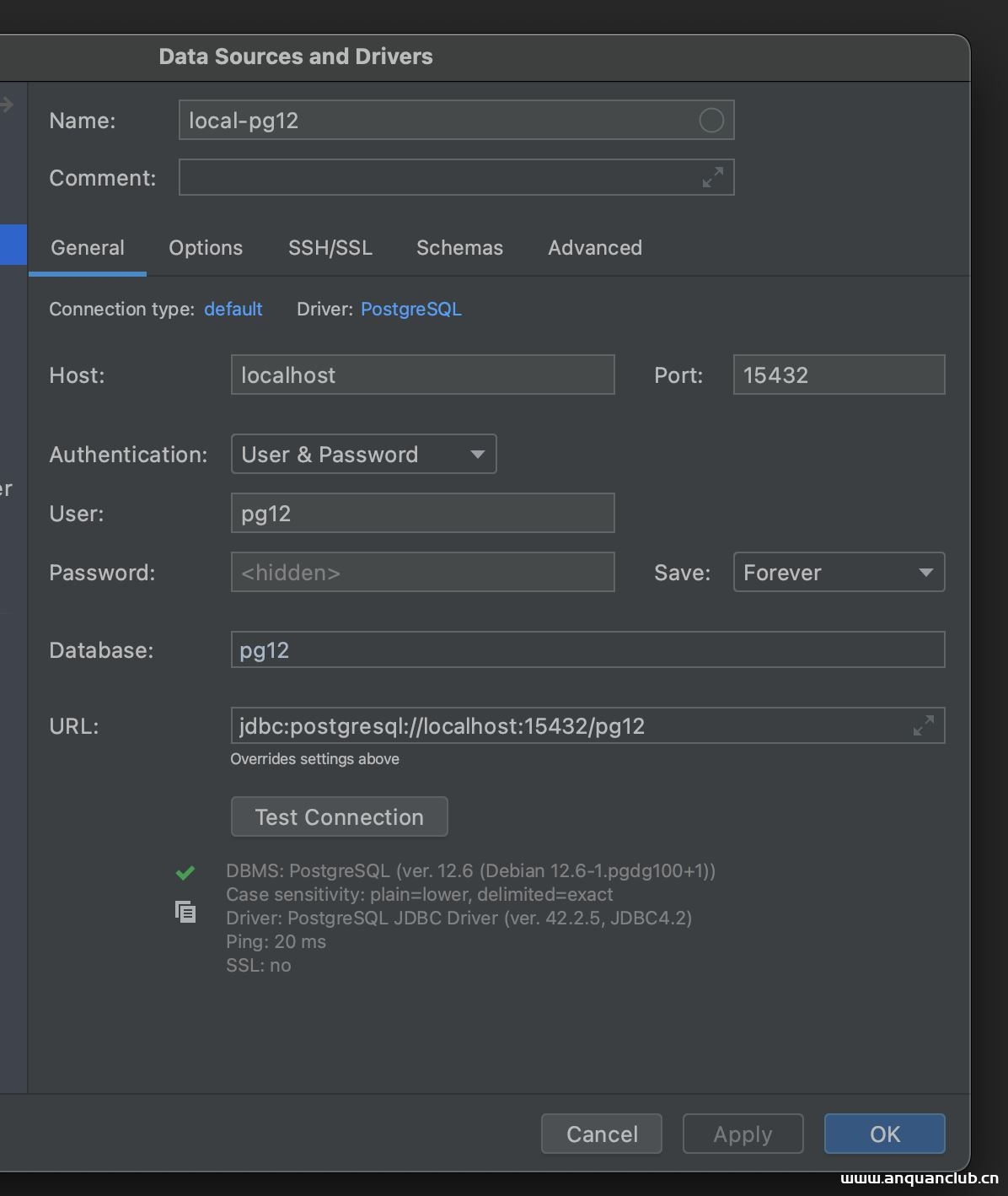 图片[3]-本地Docker安装Postgres 12 + pgadmin的方法 (支持Apple M1)_docker-渗透云记 - 专注于网络安全与技术分享