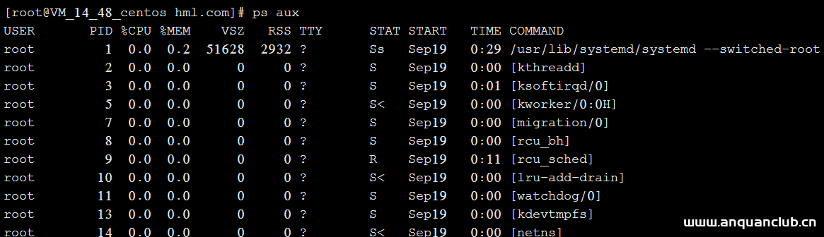 LINUX查看进程的4种方法(小结)_Linux-渗透云记 - 专注于网络安全与技术分享