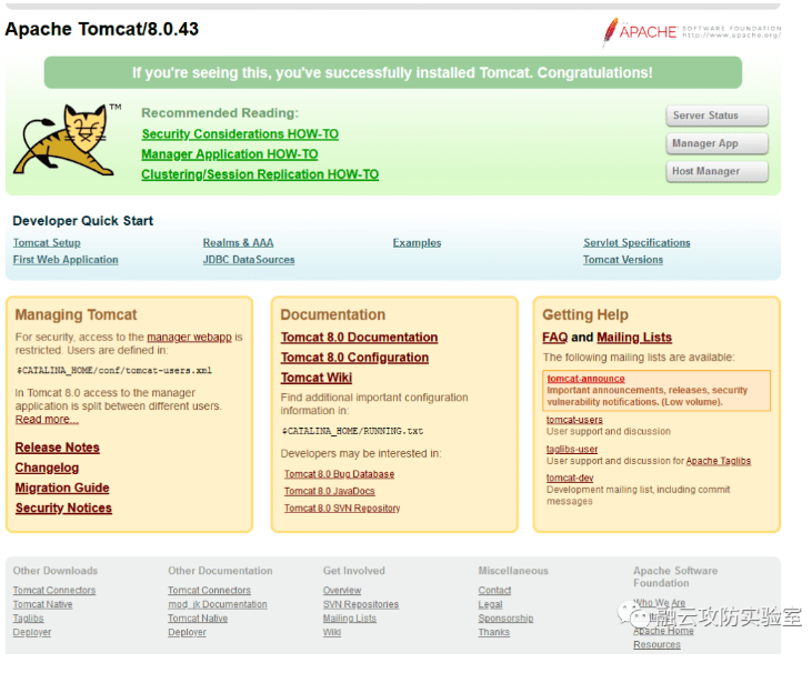 -tomcat8弱口令&&getshell-渗透云记 - 专注于网络安全与技术分享