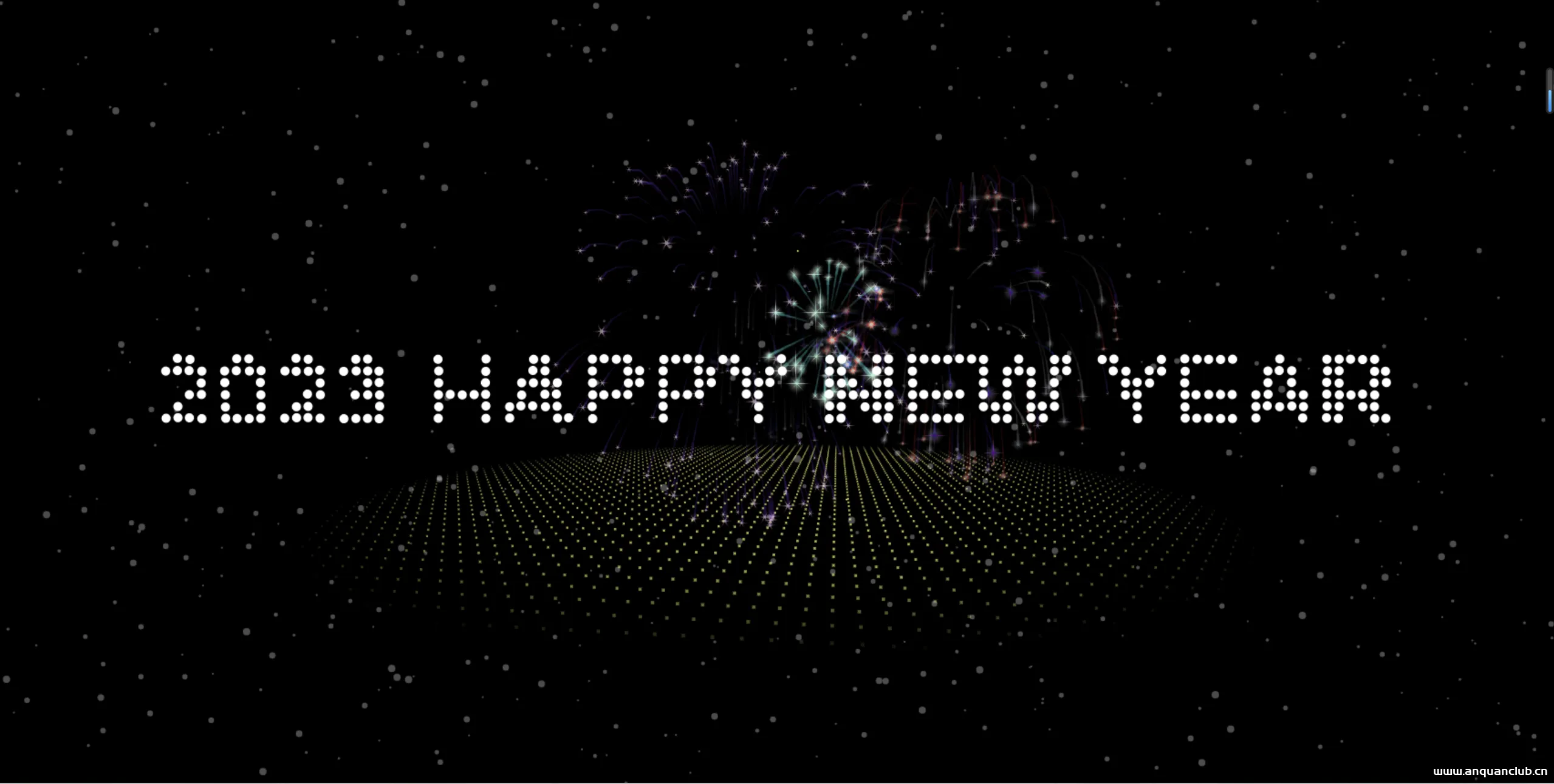 html+css+js好看的跨年烟花模板分享-渗透云记 - 专注于网络安全与技术分享