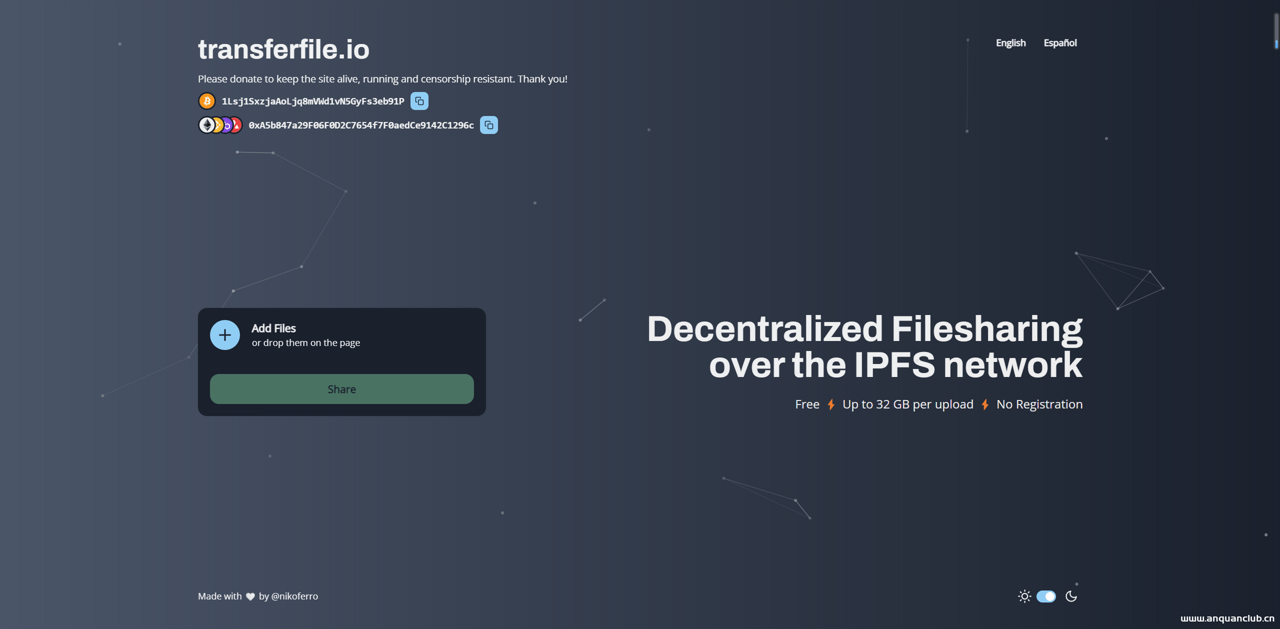  Transferfile - 一个免费的分散式文件共享服务-渗透云记 - 专注于网络安全与技术分享