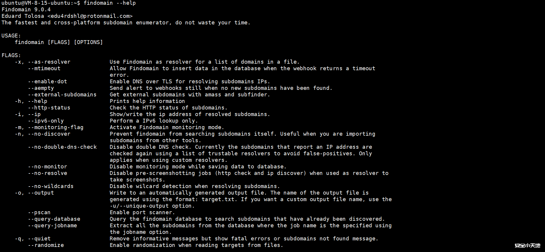 Finddomain 最快且跨平台的子域枚举器-渗透云记 - 专注于网络安全与技术分享