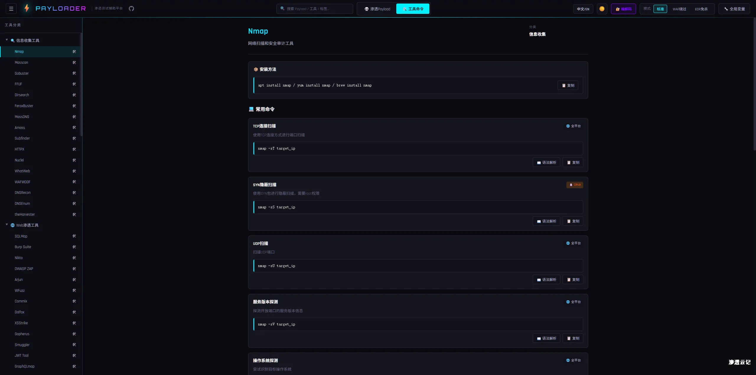 图片[5]-渗透测试Payload速查平台 | Pentest Payload Quick Reference-渗透云记 - 专注于网络安全与技术分享