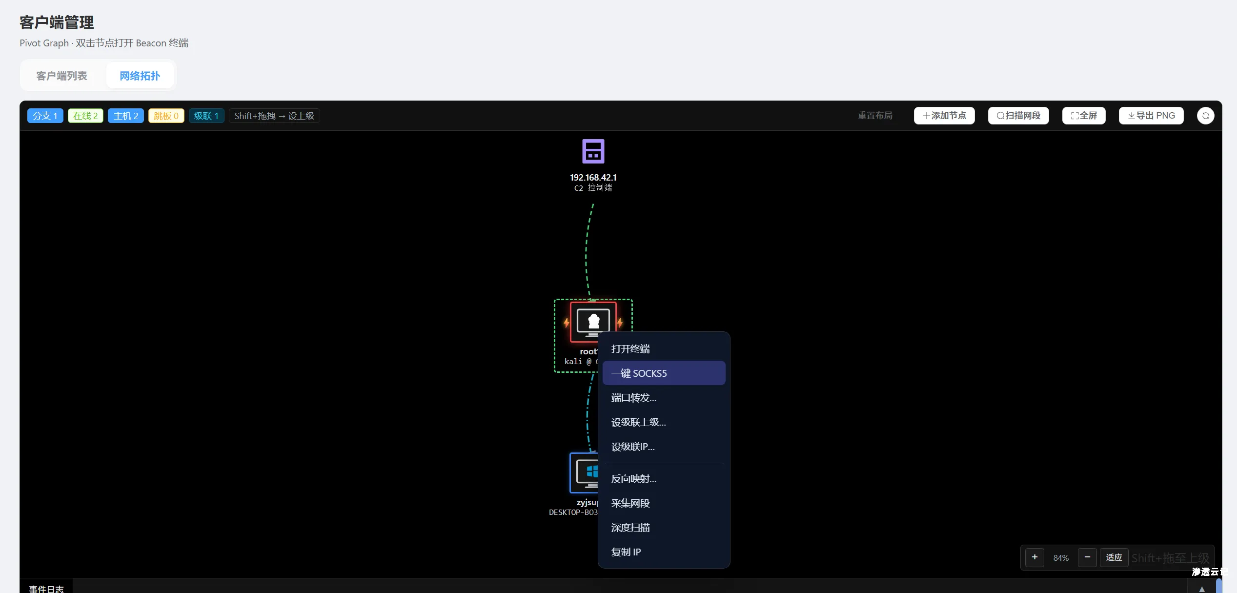 图片[7]-【工具更新】EasyShell v2.8 版本更新，新增stowaway多级网络上线、sso单点登录支持各位师傅将easyshell无缝嵌入各自的redteam工具中-渗透云记 - 专注于网络安全与技术分享